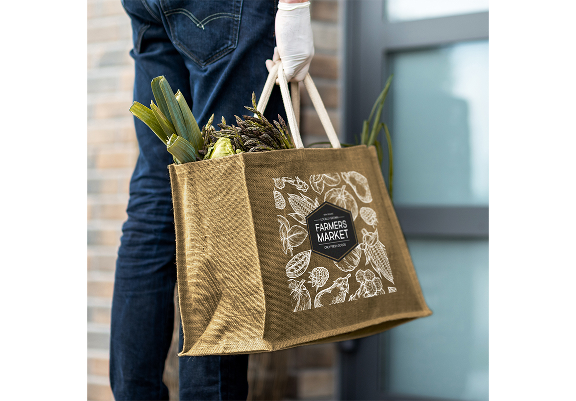 Torino Starch Jute Tote Bag Features